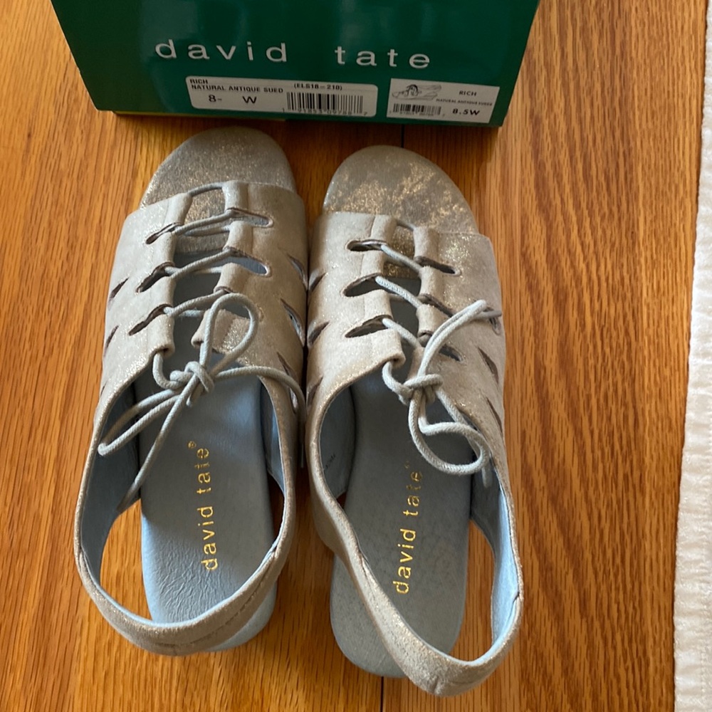 David Tate rich natural antique suede 8.5 W